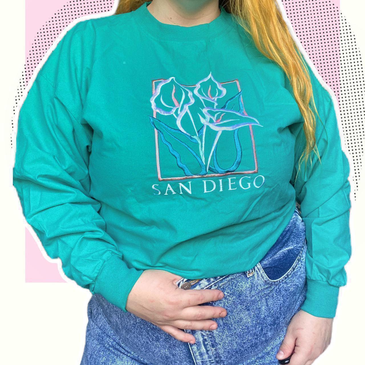 Crazy Shirts vintage 90s San Diego California floral... Depop