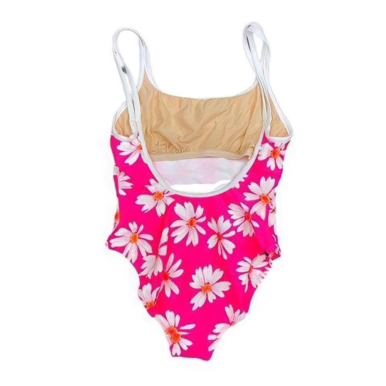 JAG Women's Pink and White Swimsuit-one-piece (3)
