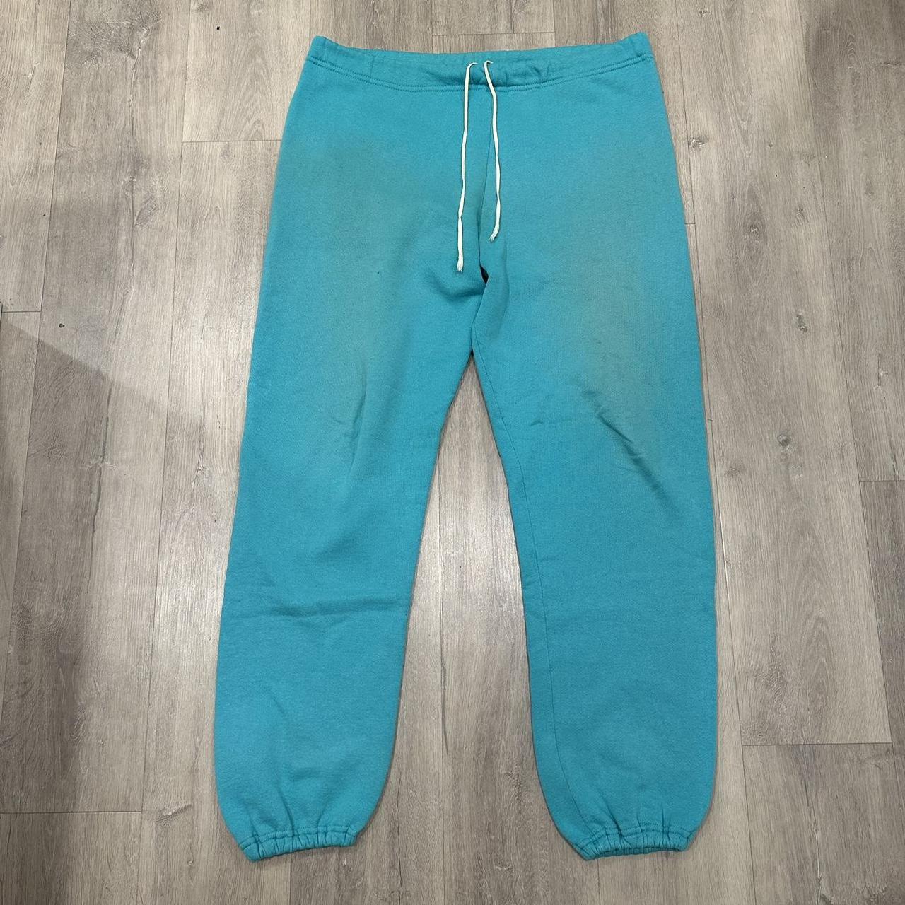 Vintage 90’s Teal Russell Athletic Sweatpants Fit... - Depop