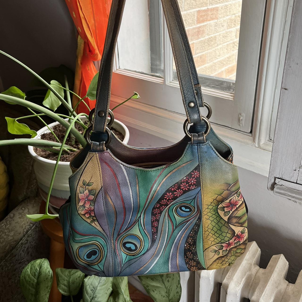 Painted Leather Bag, Unique Leather Purse, Humming Bird Handbag, Art Bag, Leather  Hand-painted, Flowers Bag, Artistic Handbag - Etsy