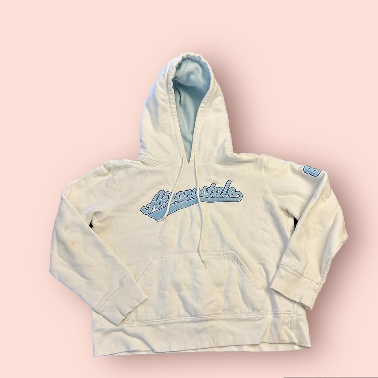 y2k hoodie🩵 super cute Aeropostal hoodie has some... - Depop