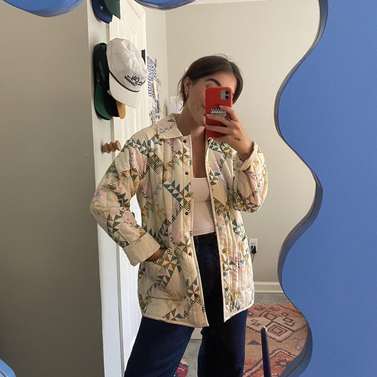 quilted jacket from target. says size XS but i would... Depop