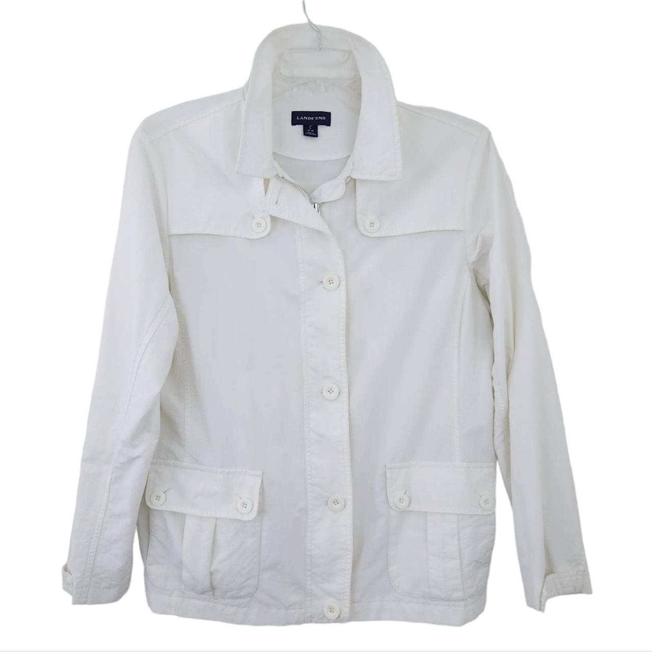 Lands end deals white coat