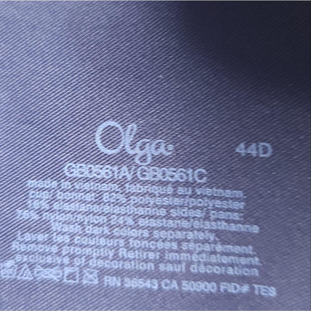 OLGA No Side Effects Full Figure Bra 44D Black - Depop