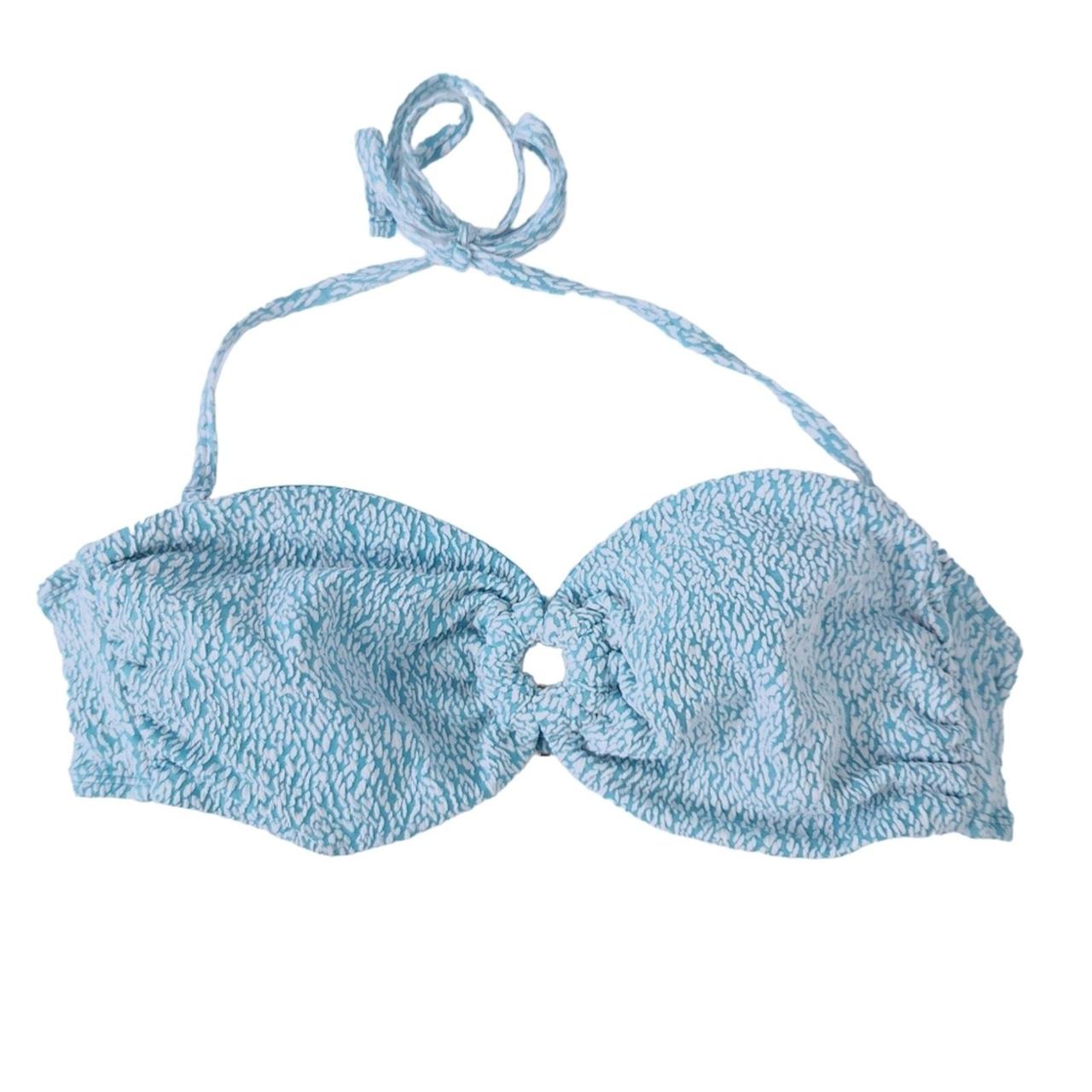 Time and Tru Bikini Top XL 16-18 Blue Aqua Wireless... - Depop