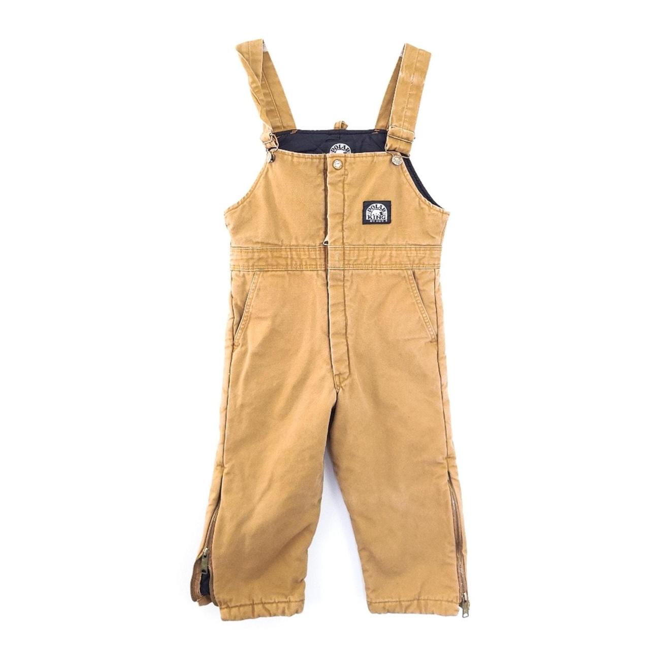 Polar King Bib Overalls Kids Small outlets Insulated Twill Duck Workwear Cold Weather