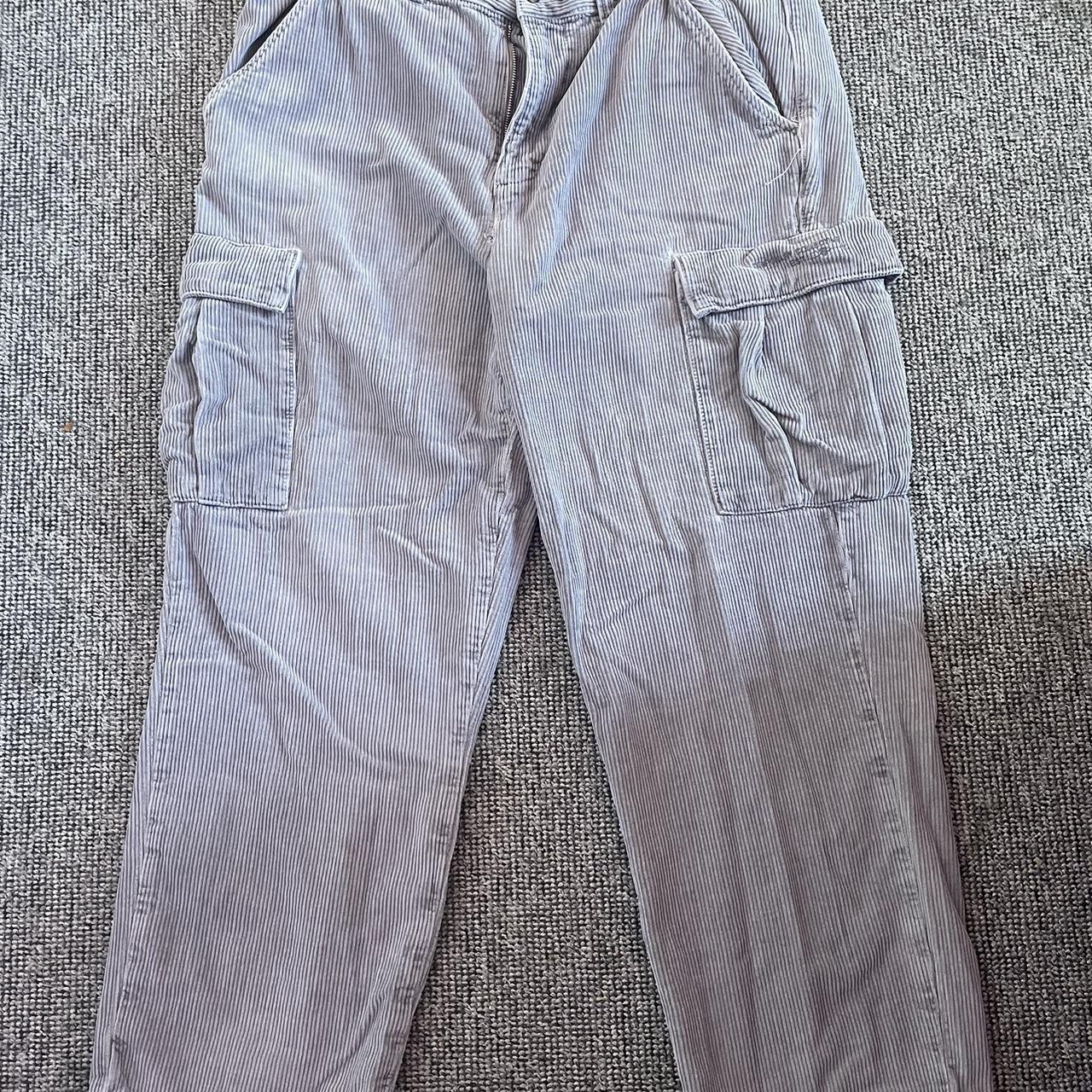 Urban outfitters baggy corduroy cargo trousers... - Depop