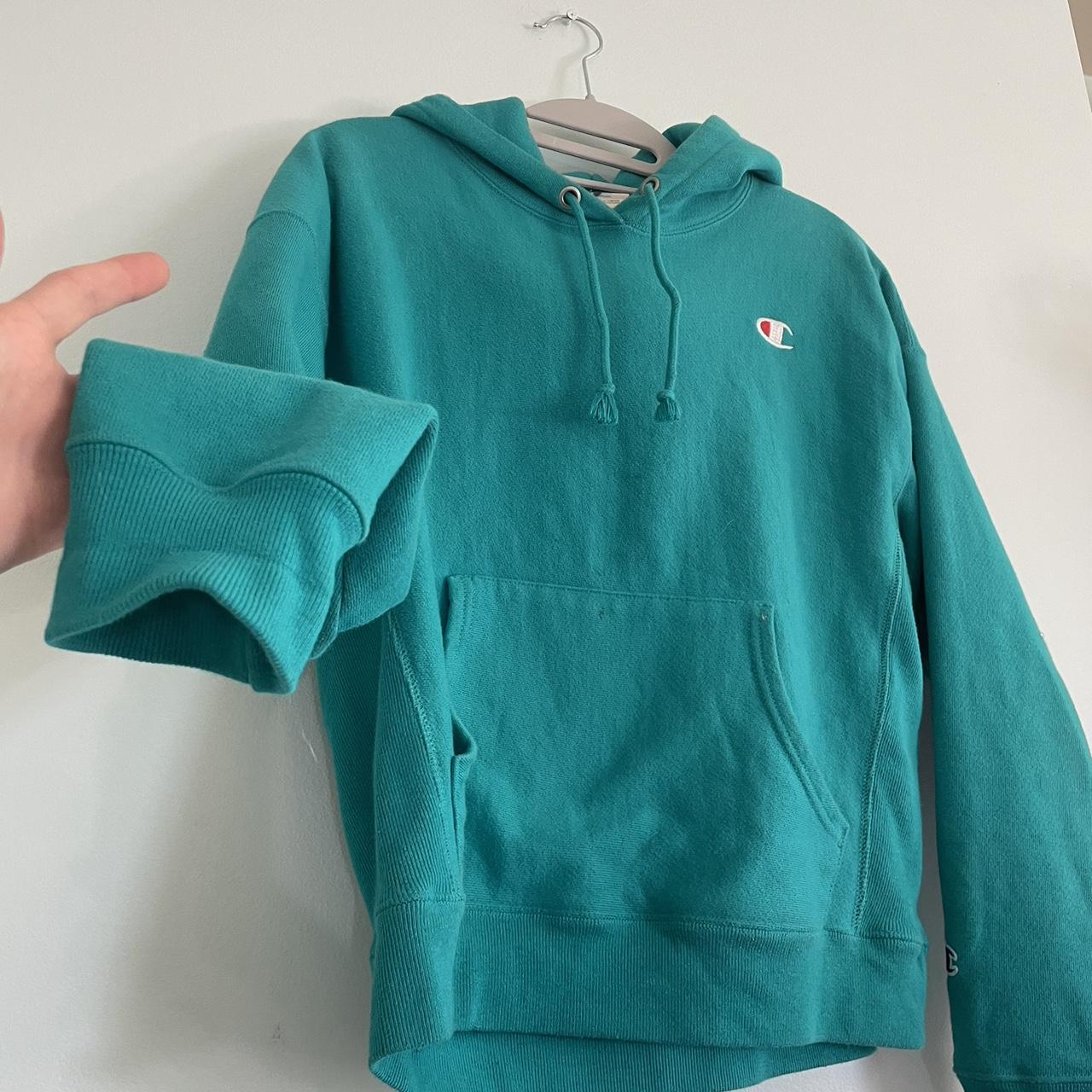 Champion turquoise clearance hoodie