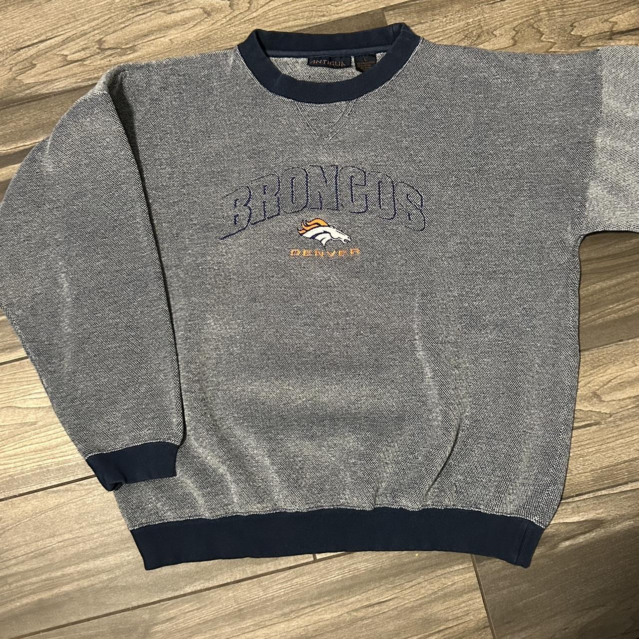 Vintage Denver Broncos sweatshirt 23 width 23 - Depop