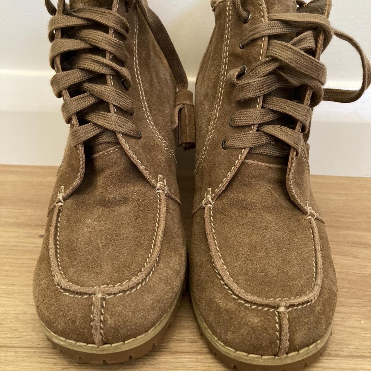 Country Road suede leather boots worn once! Size 38... Depop