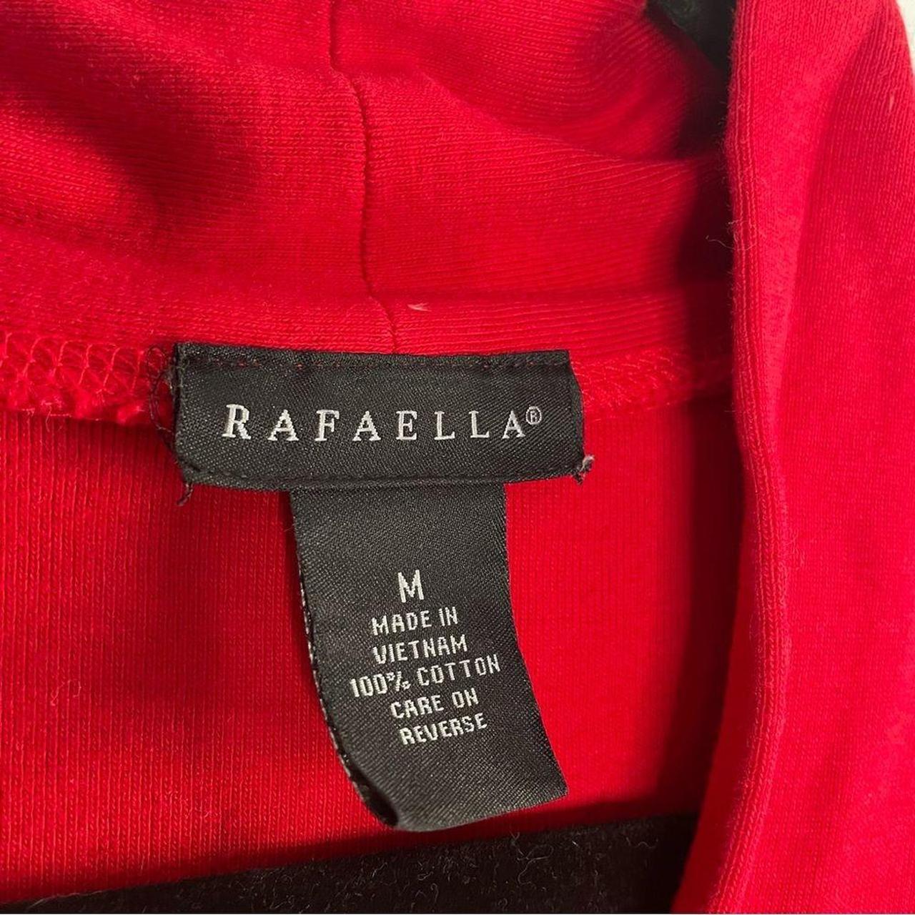 Rafaella Women's Red Sleeveless V-neck Blouse Top... - Depop