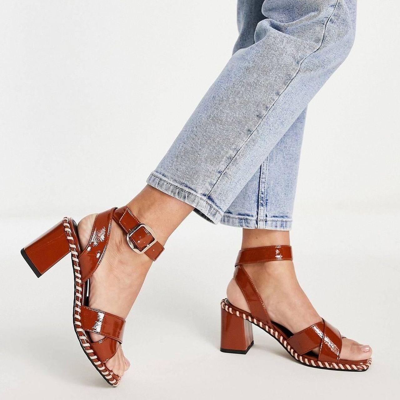 Asos Design Teegan Knotted Flatform Sandals In Natural Fabrication-neutral  | ModeSens