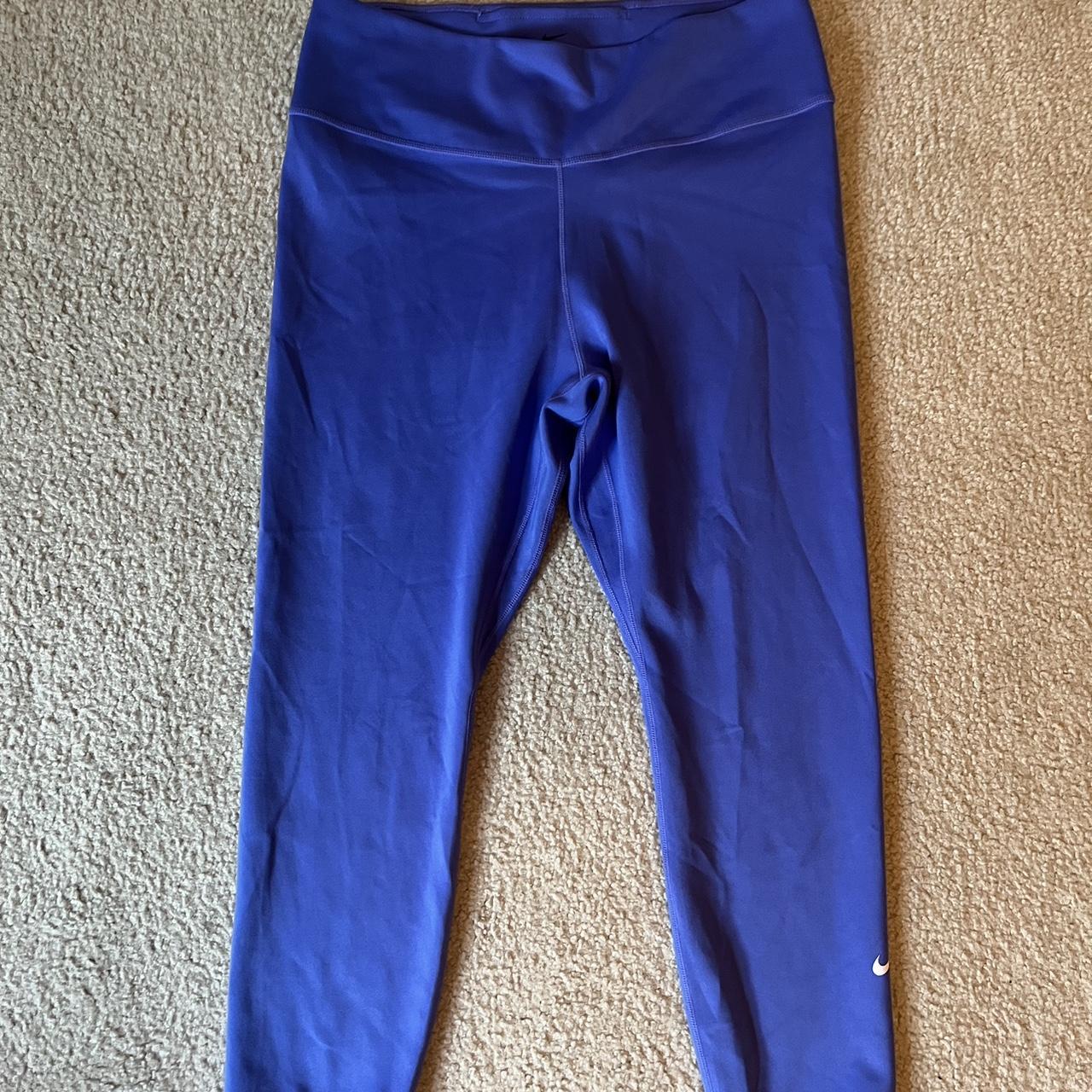 Nike capri leggings. Size large, purple,... - Depop