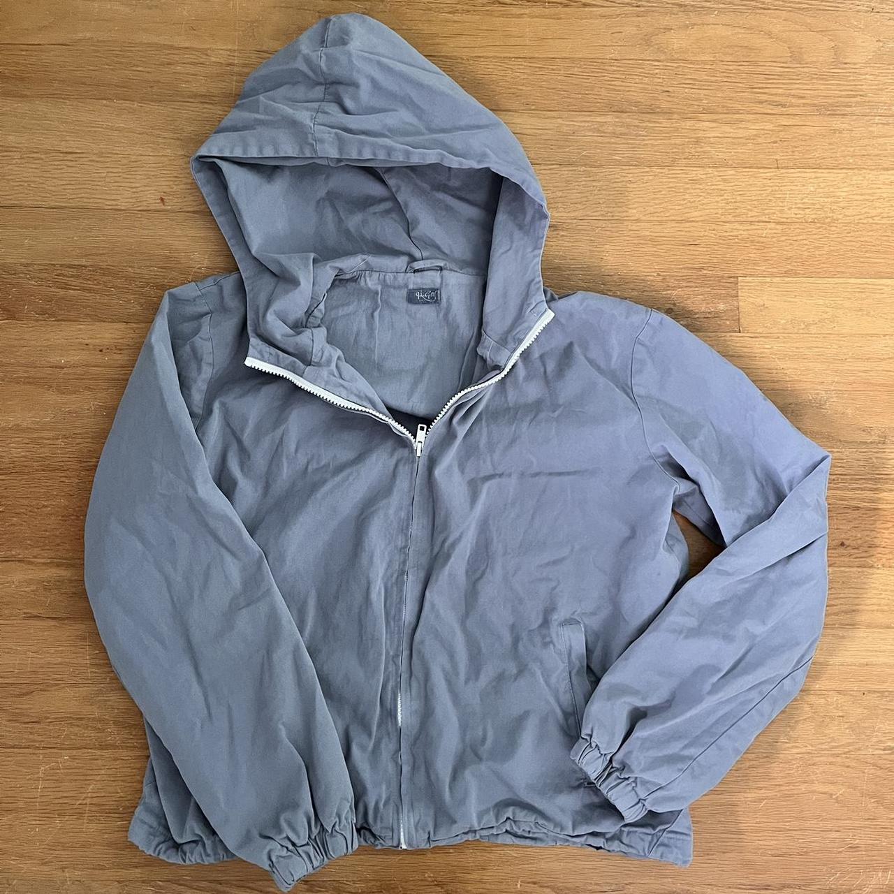 brandy melville jacket great condition drawstring at... - Depop