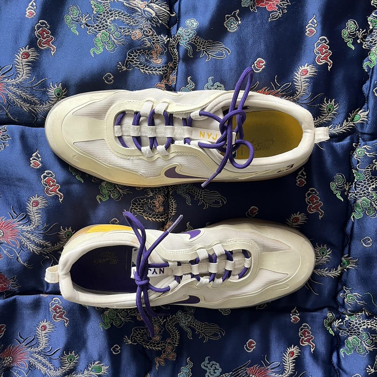 Purple Yellow Creme Nike SB 2 Some minor wear Depop