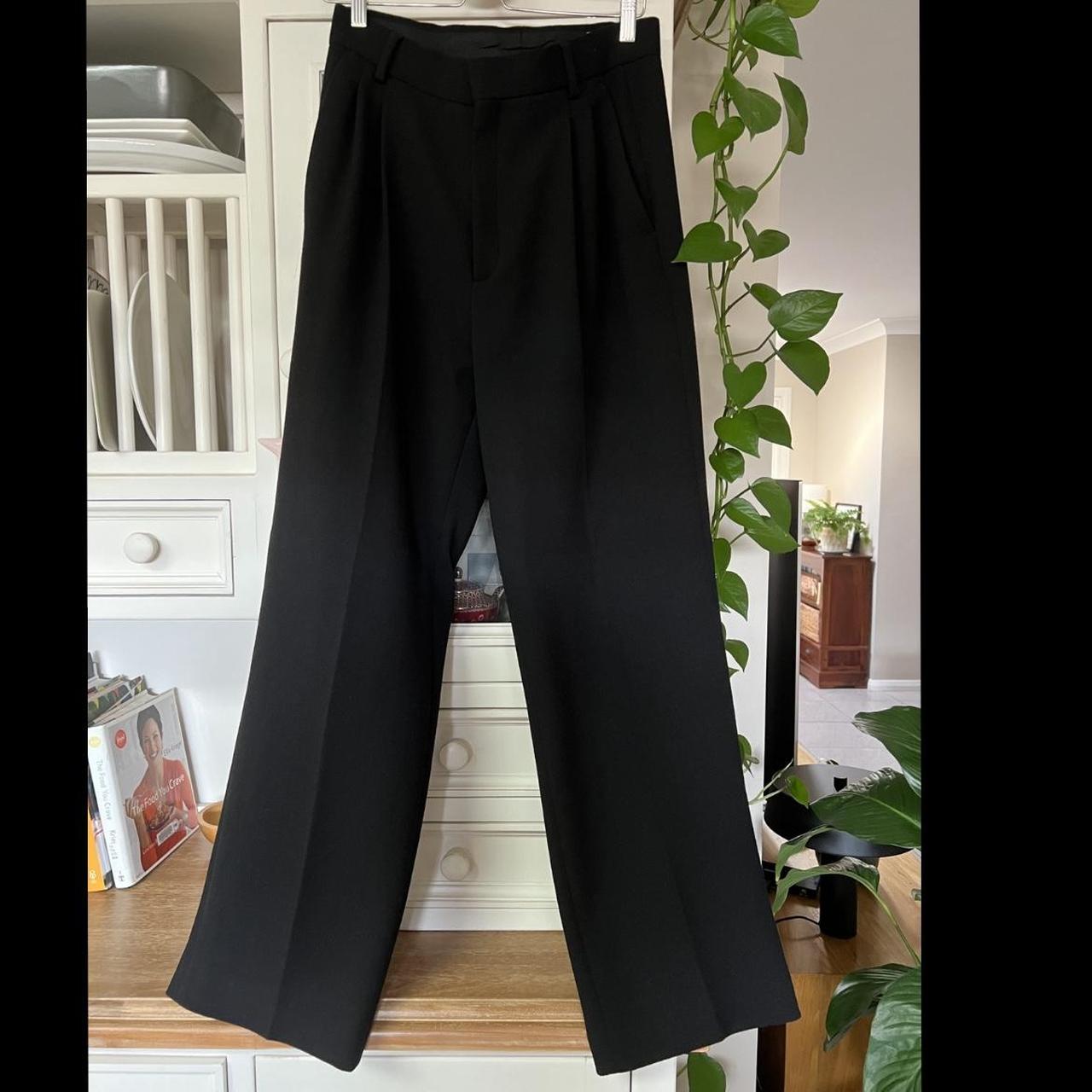 Casablanca Merino Wool Pleated Trouser in Black.... - Depop