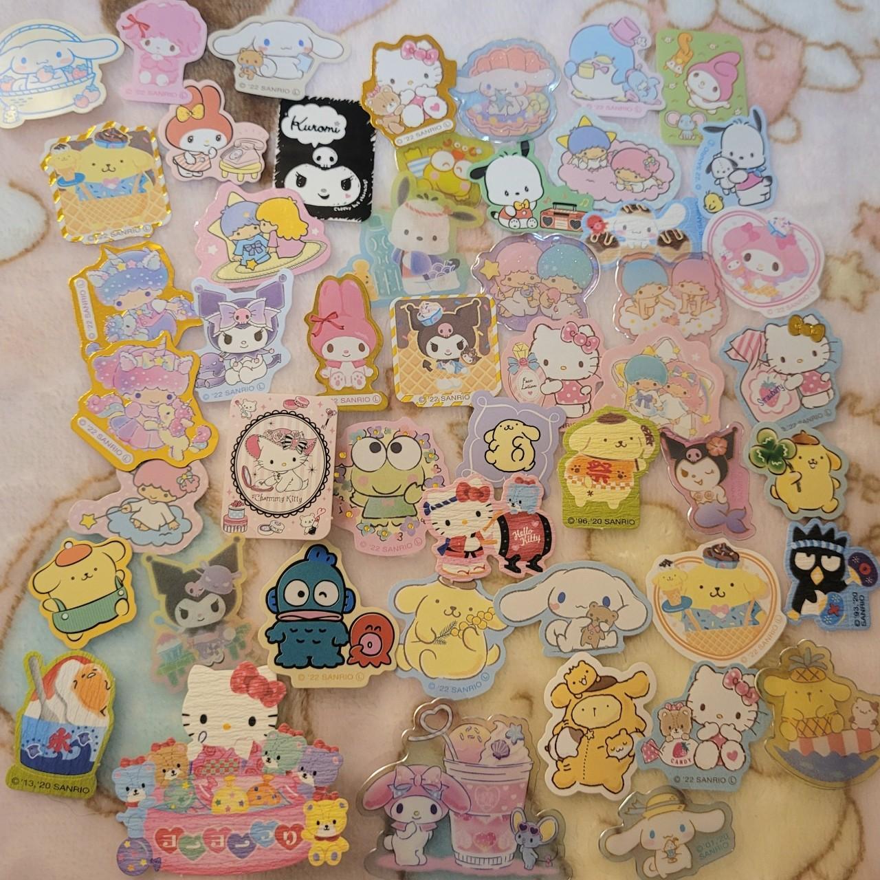 sanrio 50 piece kawaii sticker flake grab bags ♡ ... - Depop