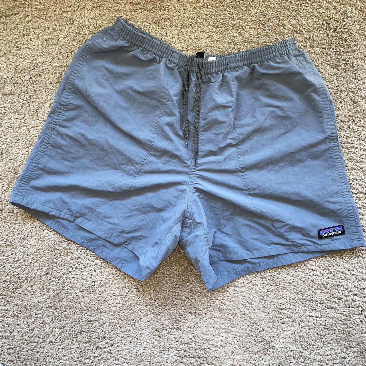 Grey Patagonia Baggies 5” -size M -Great... - Depop