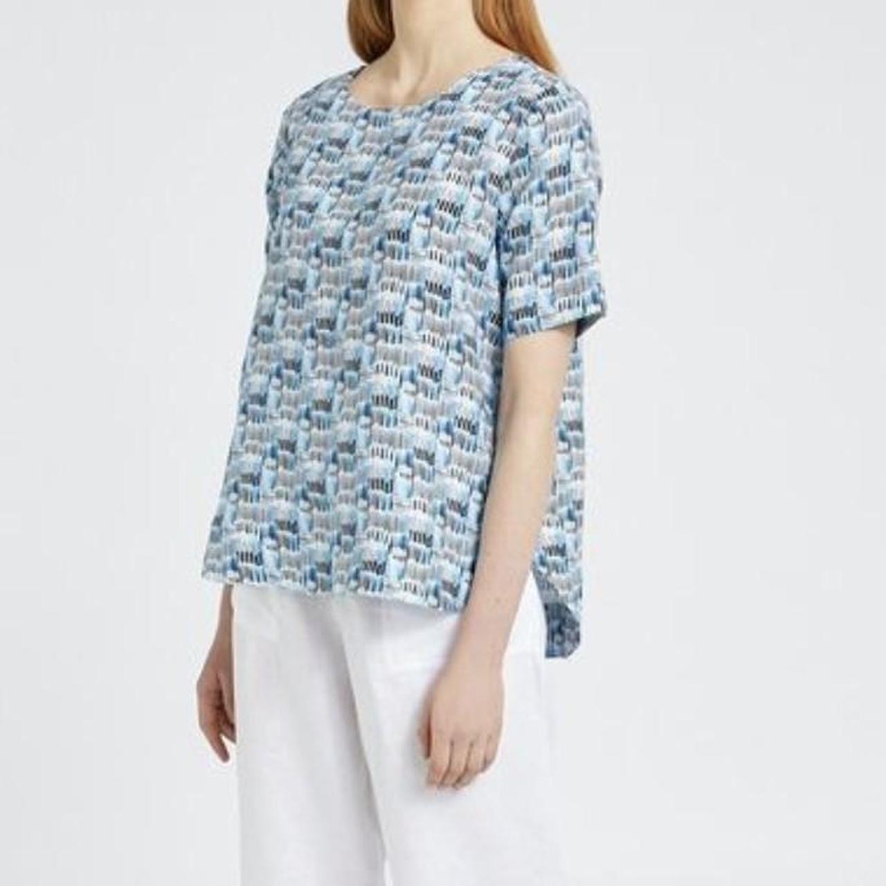 Carolyn Donnelly the Edit Linen Print Top in Depop