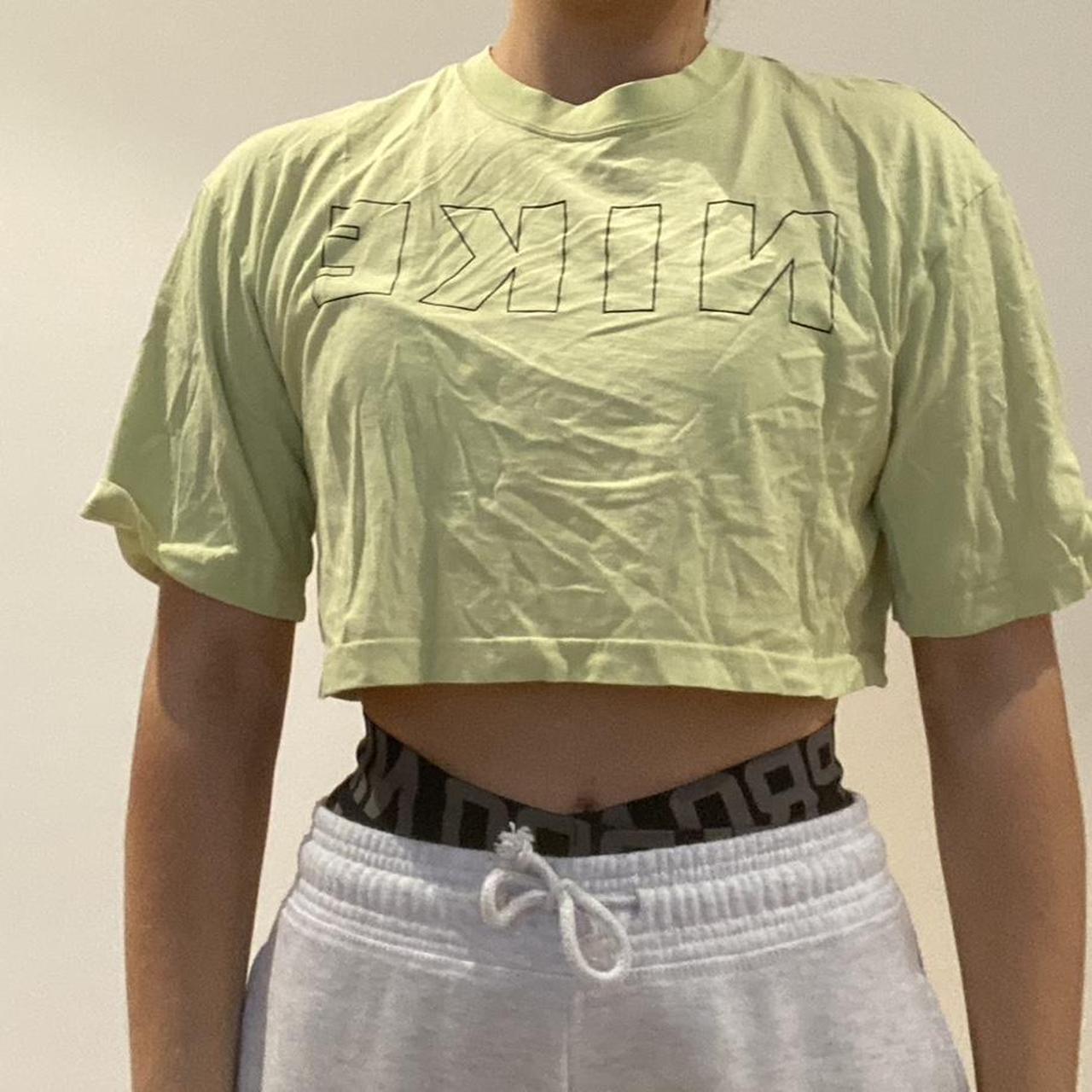 Nike neon crop top on sale