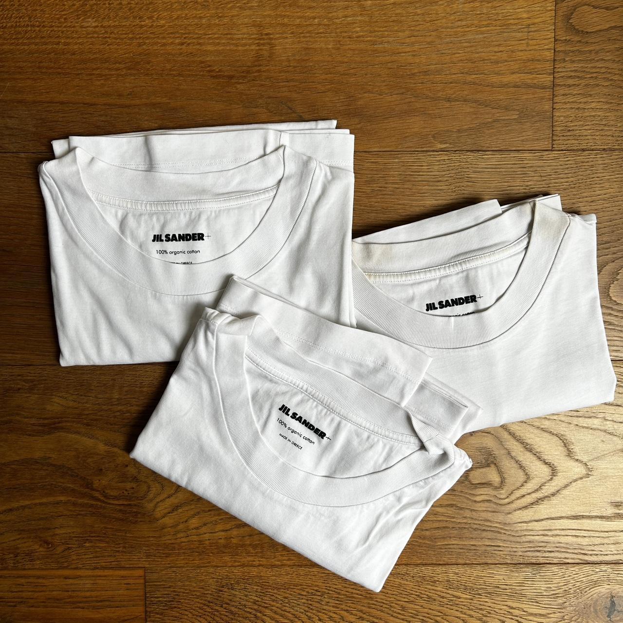 Jil Sander 3 Pack of T-Shirts, White, X1 L, X2 XL