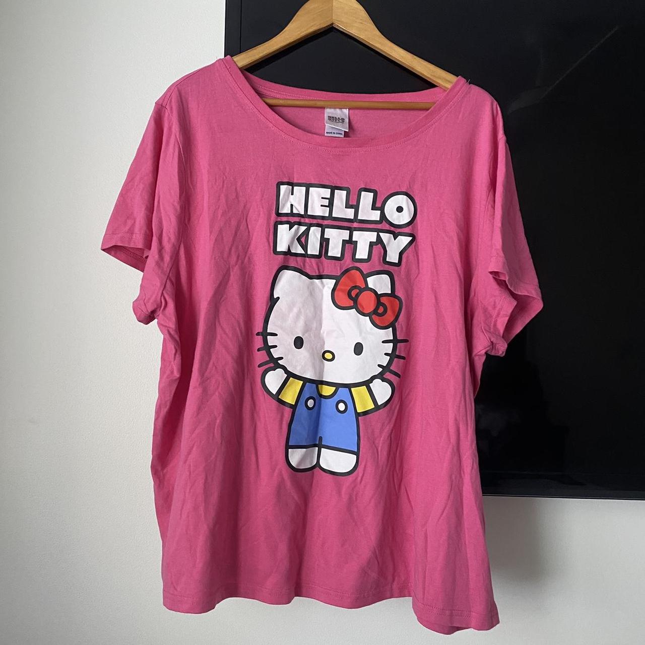 Hello Kitty Sanrio licensed shirt Pink XXXL - Depop