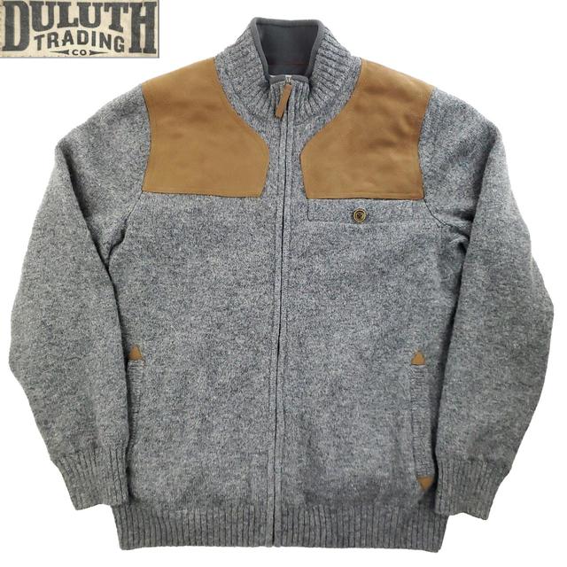 Men's shetland wool windproof sale zip sweater