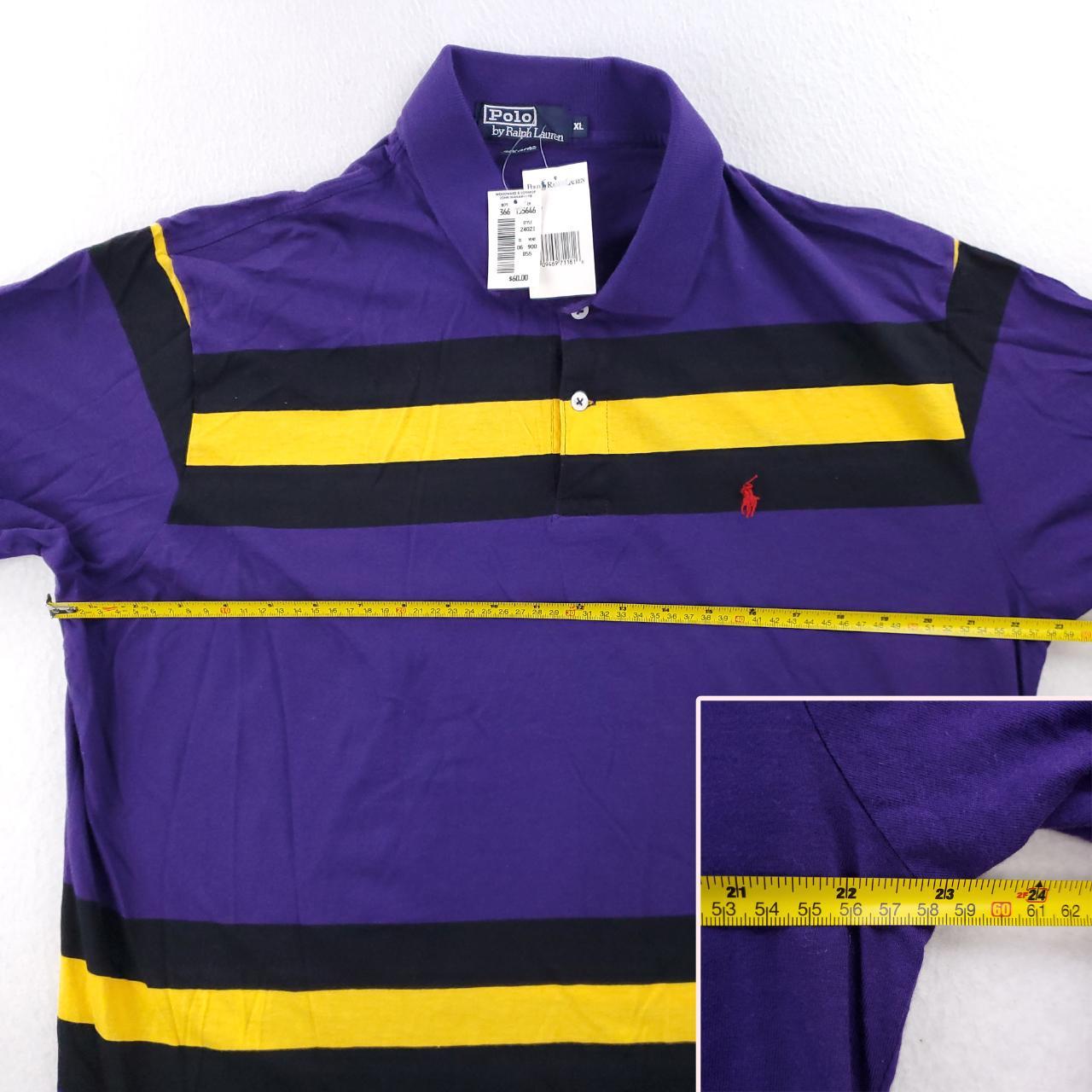 Polo Ralph Lauren Men's Polo shirt - Purple/Yello… - image 6