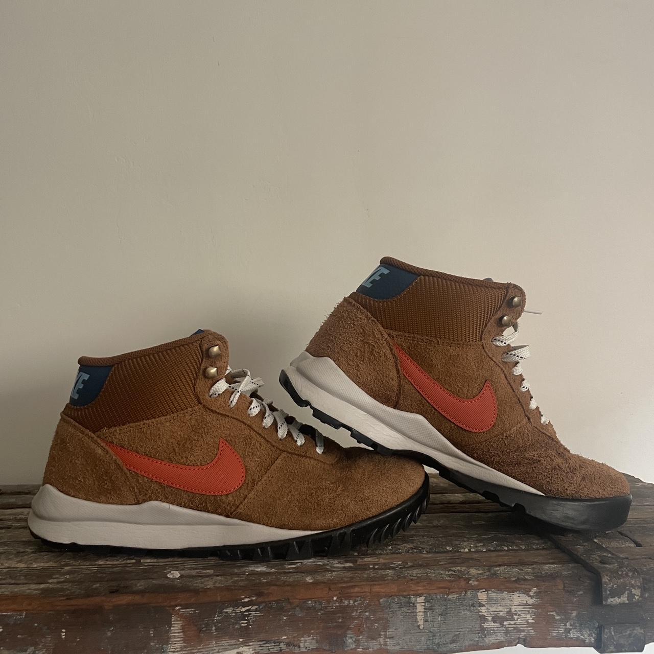 NIKE Hoodland LT Tawny British Tan Orange Blue hiker. Depop