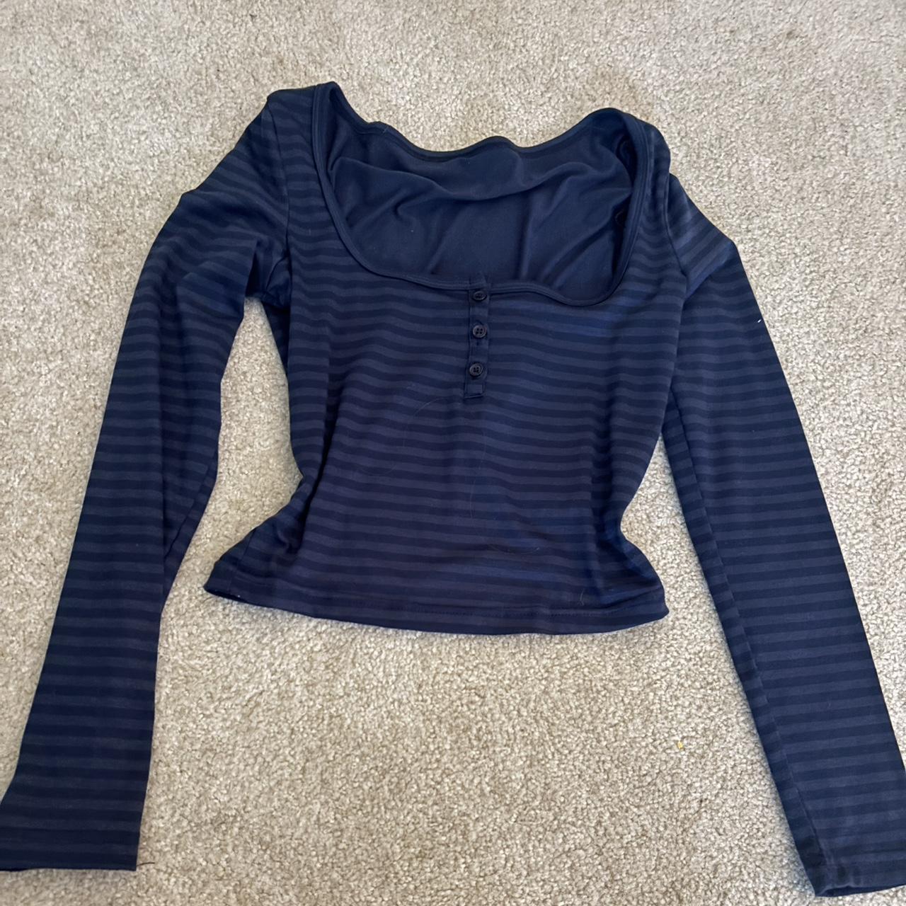 Striped long-sleeve - Depop