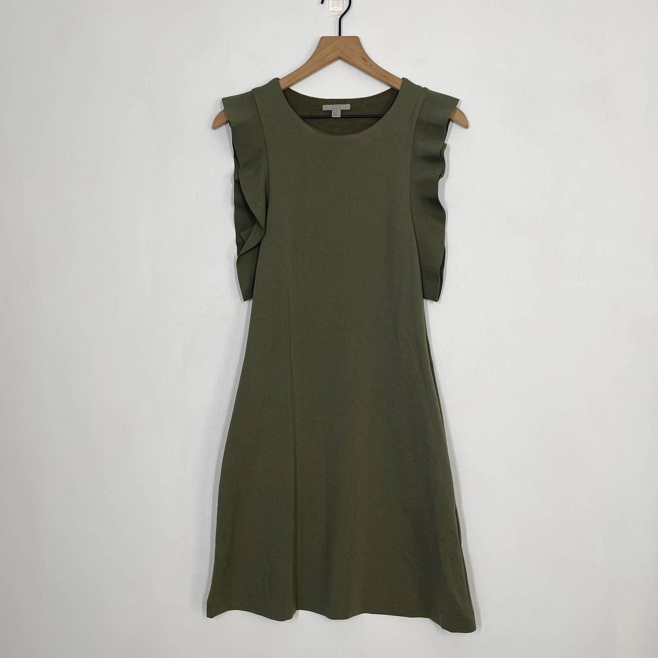 Cos olive store green dress