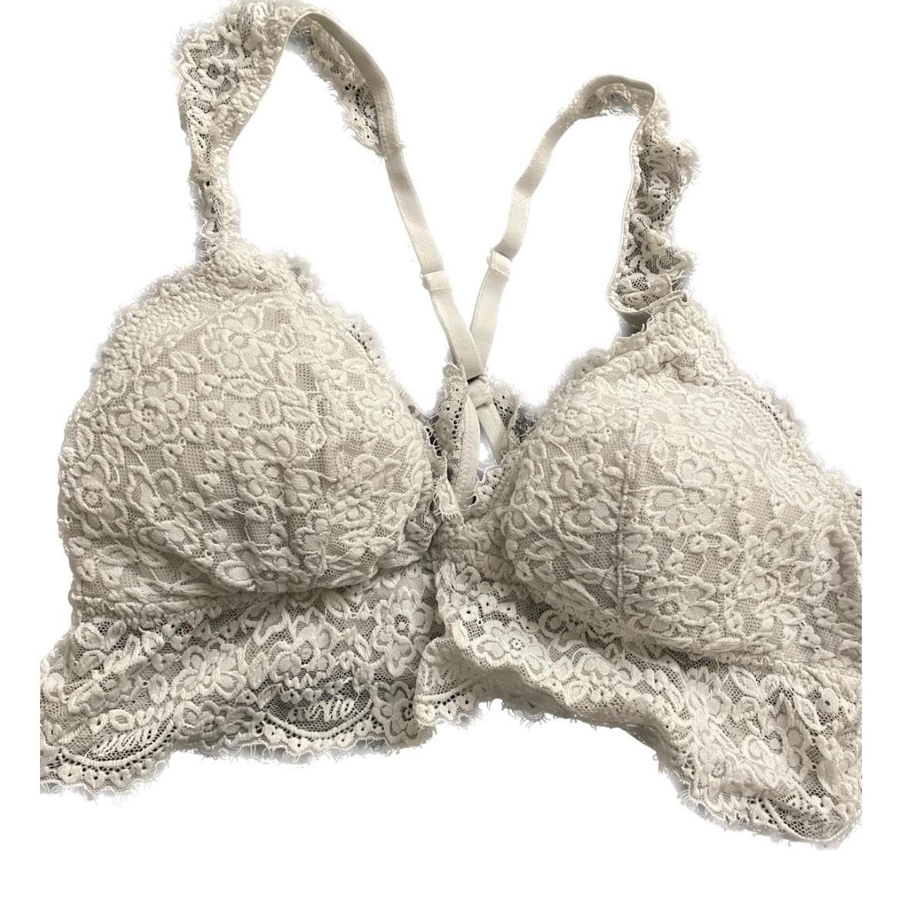 Aerie Women's White Bra Depop