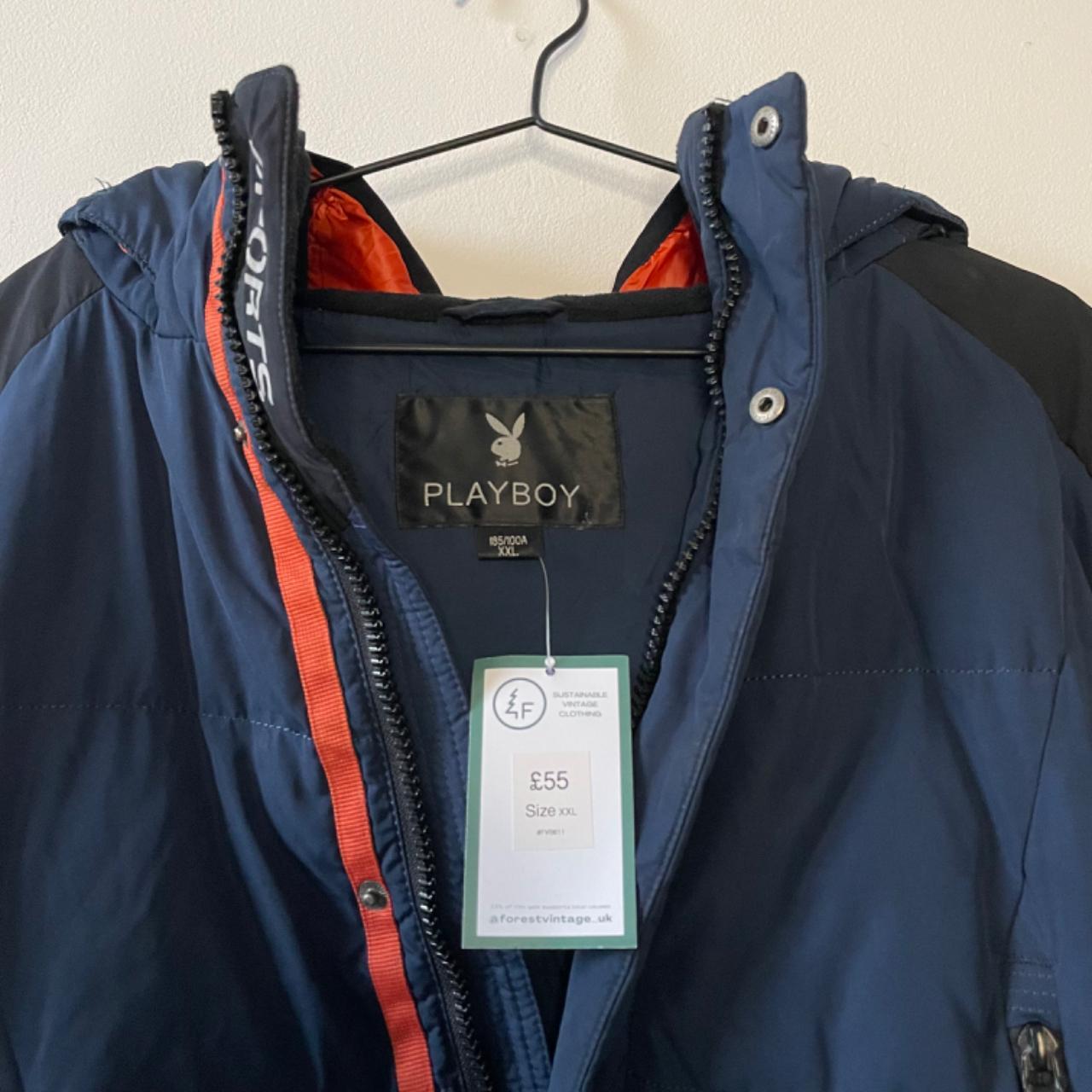 Retro Playboy Puffer Jacket | Navy 💙, Vintage 90’s...