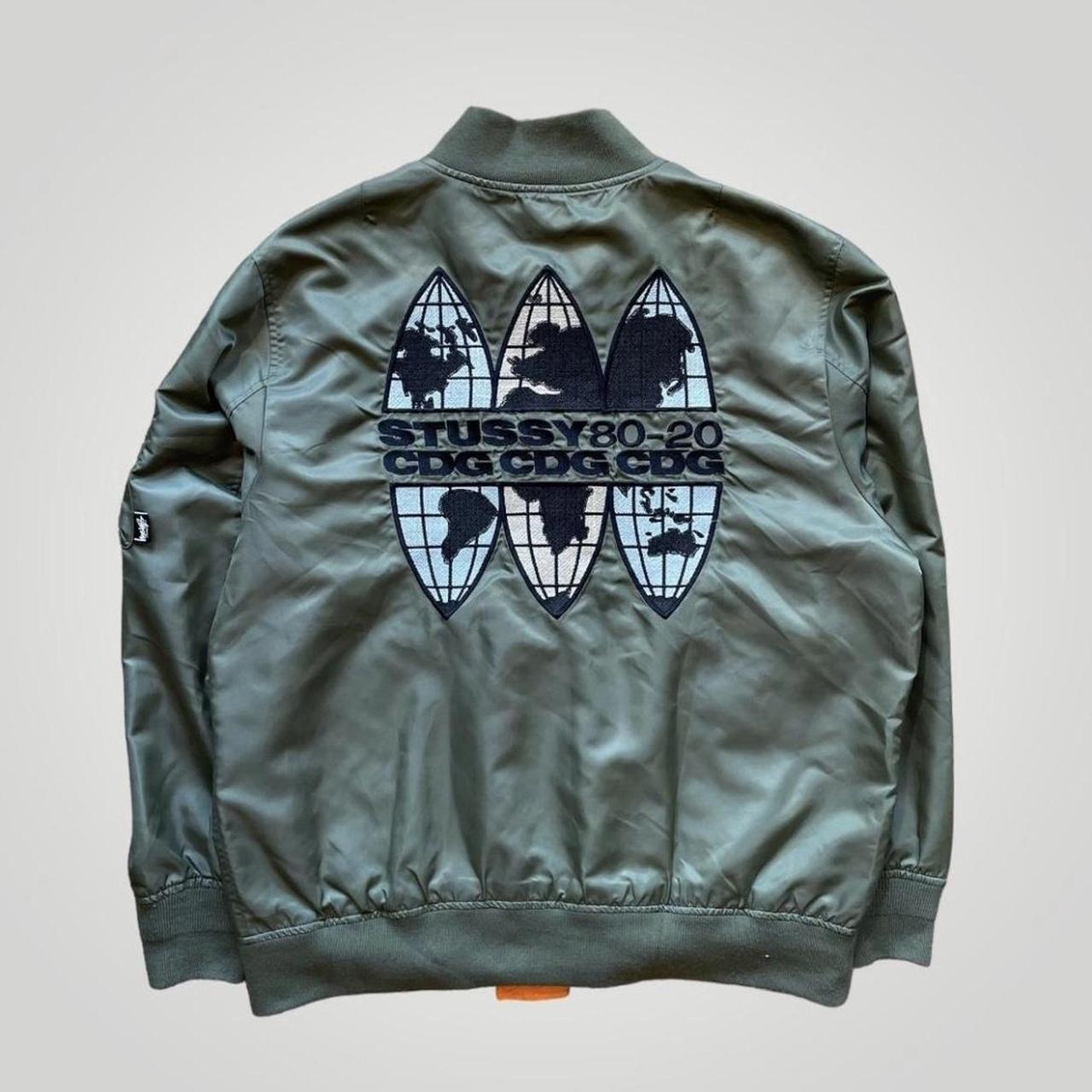 Stussy camo bomber on sale jacket