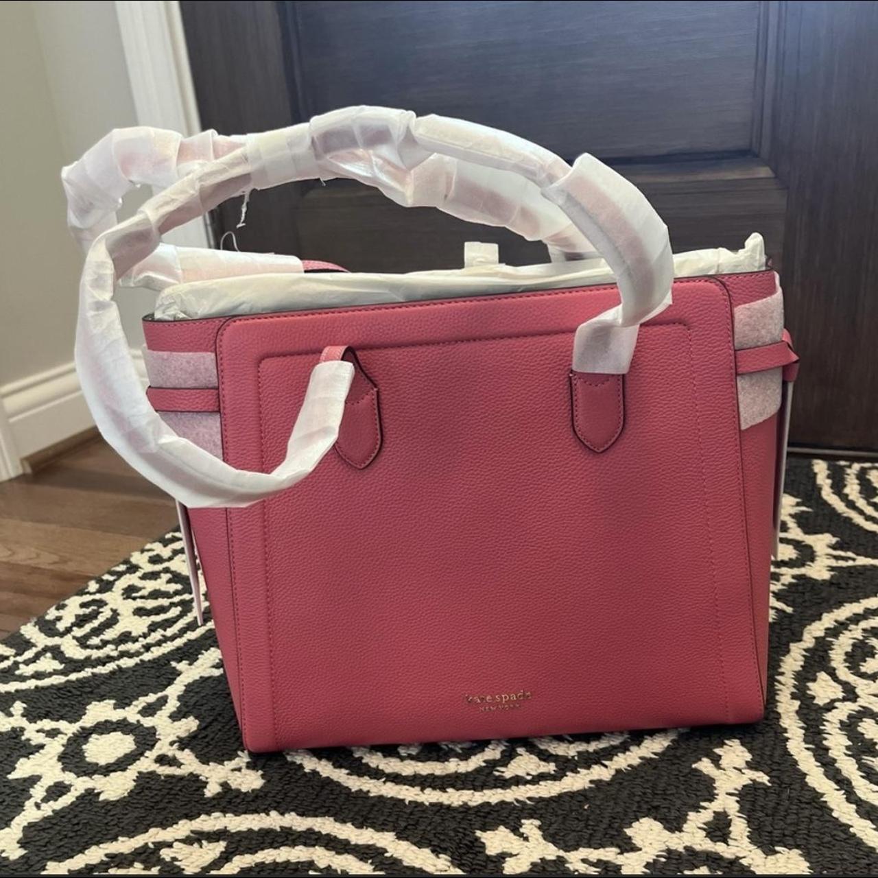 Kate Spade Knott Leather Large Tote Orchid PXR00451 Pink NWT 