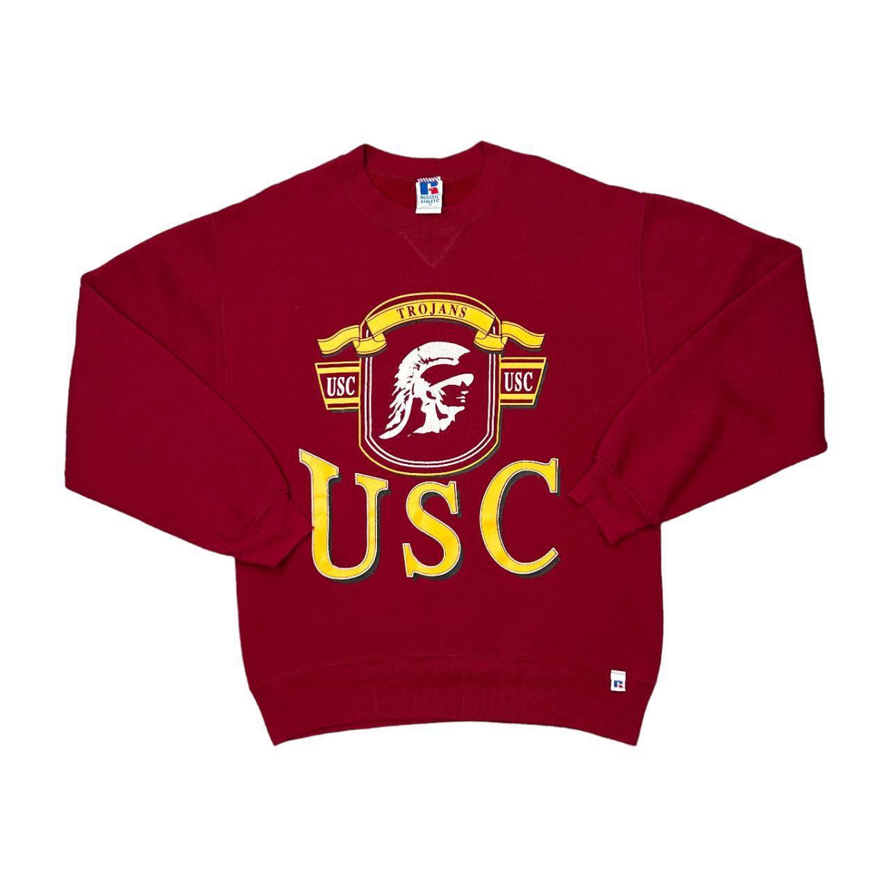 Vintage Russell Athletic NCAA USC TROJANS Made In... - Depop
