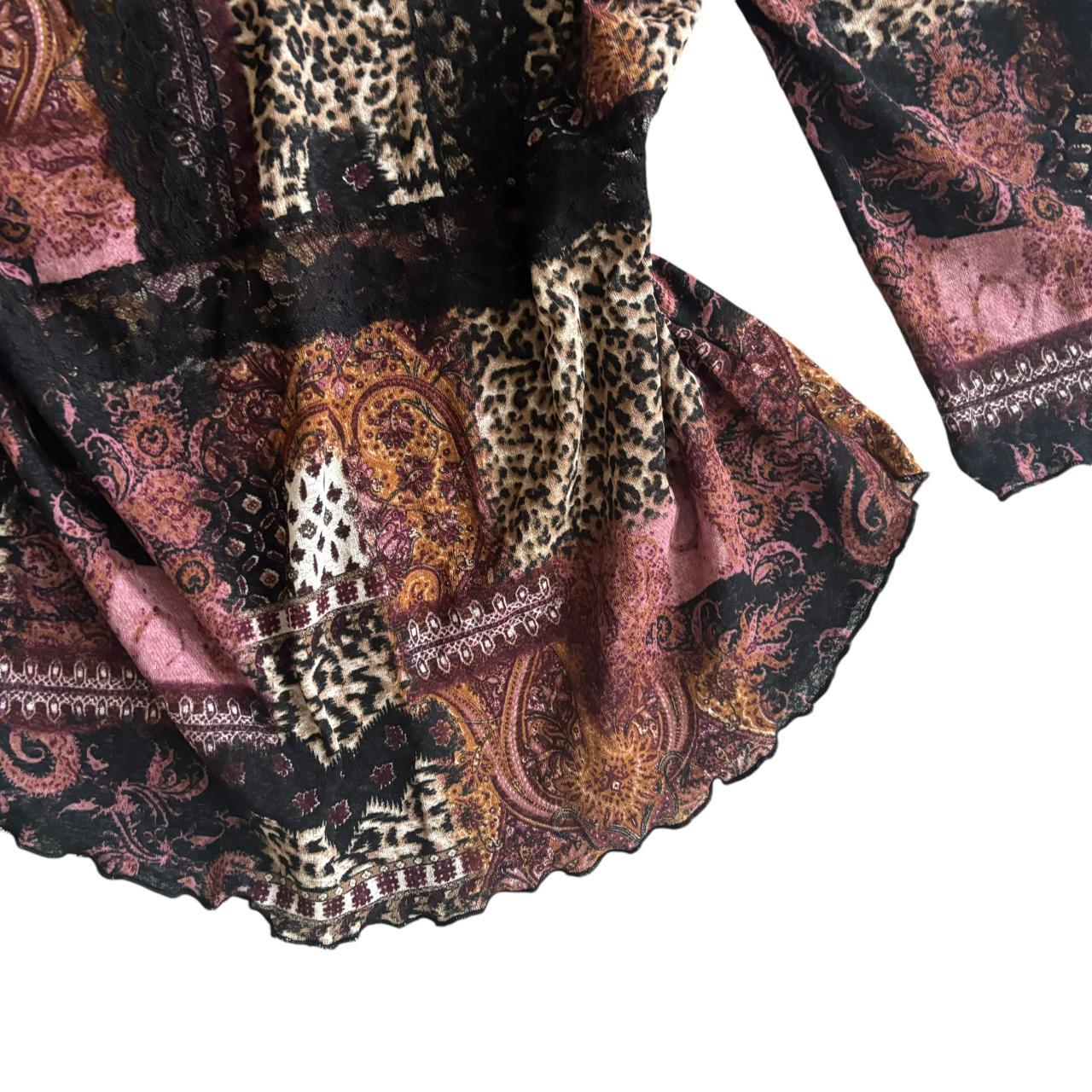 Riu Over lace sheer shirt