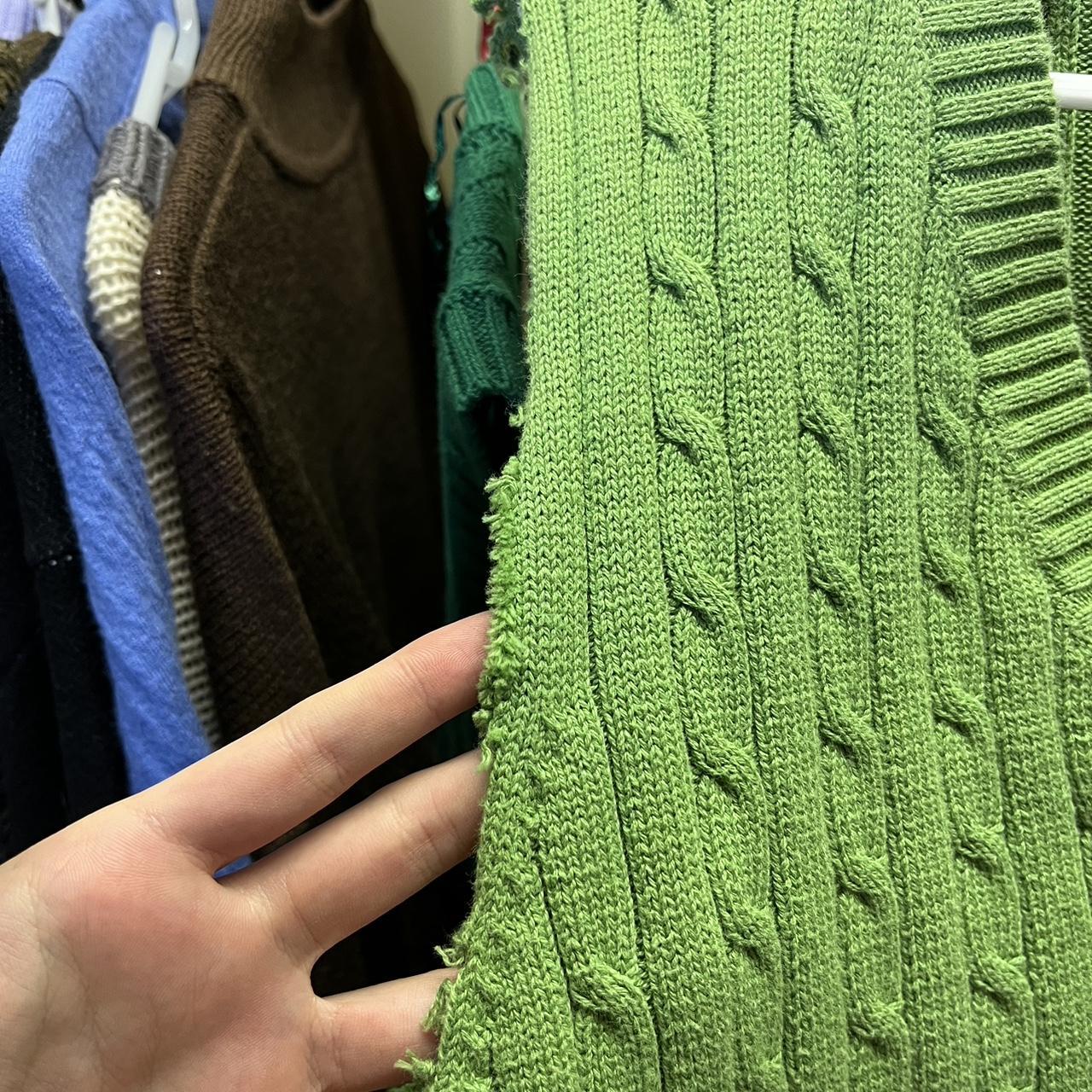 Brandy Melville Women's Green Jumper Depop