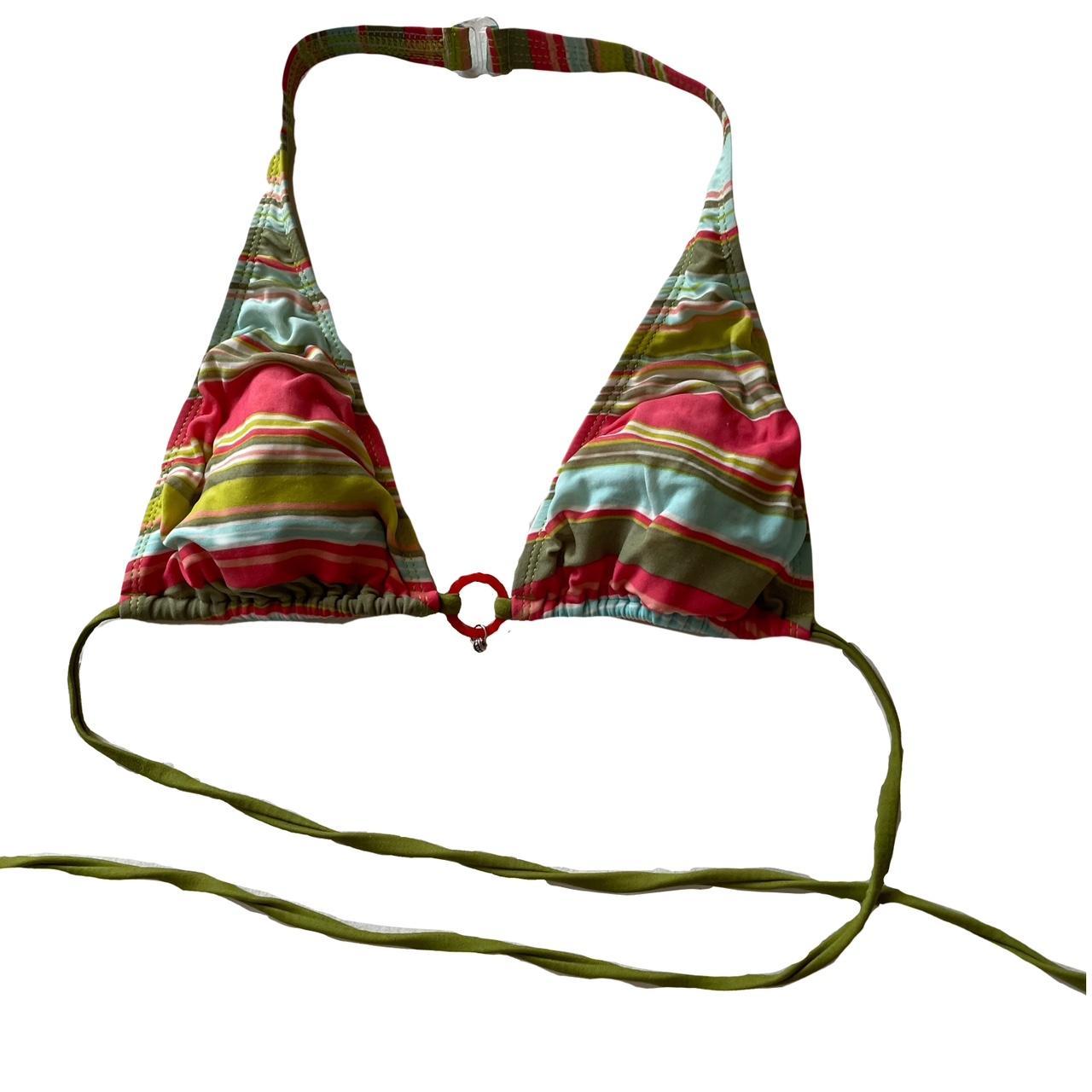 Women's Pink and Green Bikinisandtankinisets Depop