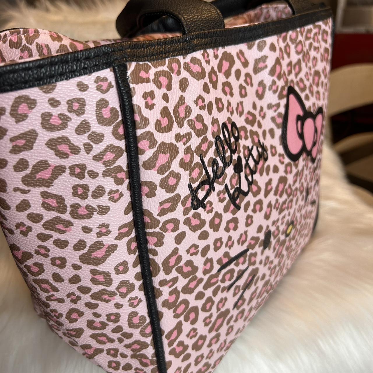 専用❗️694【DamageDENIM✖️leopard✖️ヌビToteBAG】 Leopard tote bag with zipper