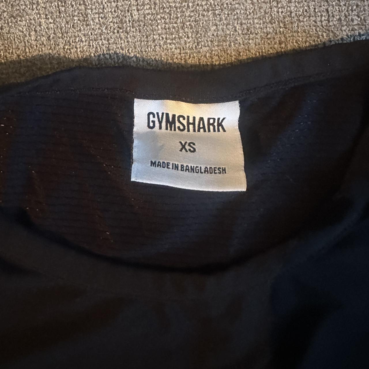 Gymshark black crop tank size XS - Depop