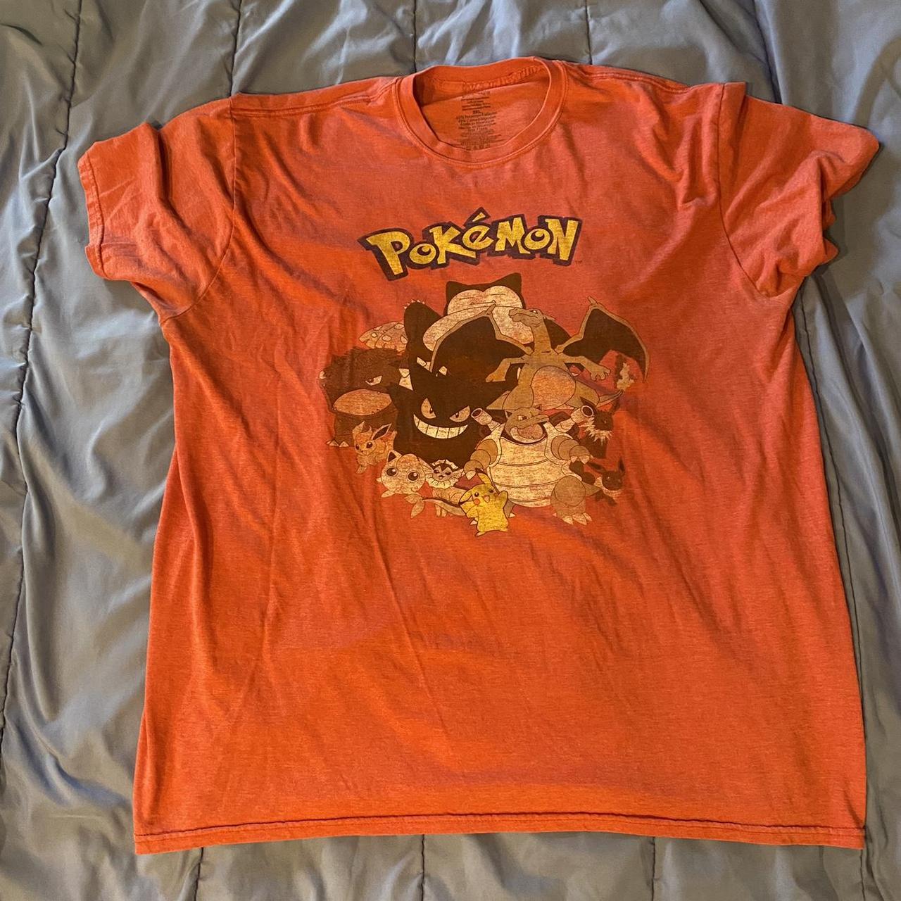 Pokémon Men's Orange T-shirt | Depop