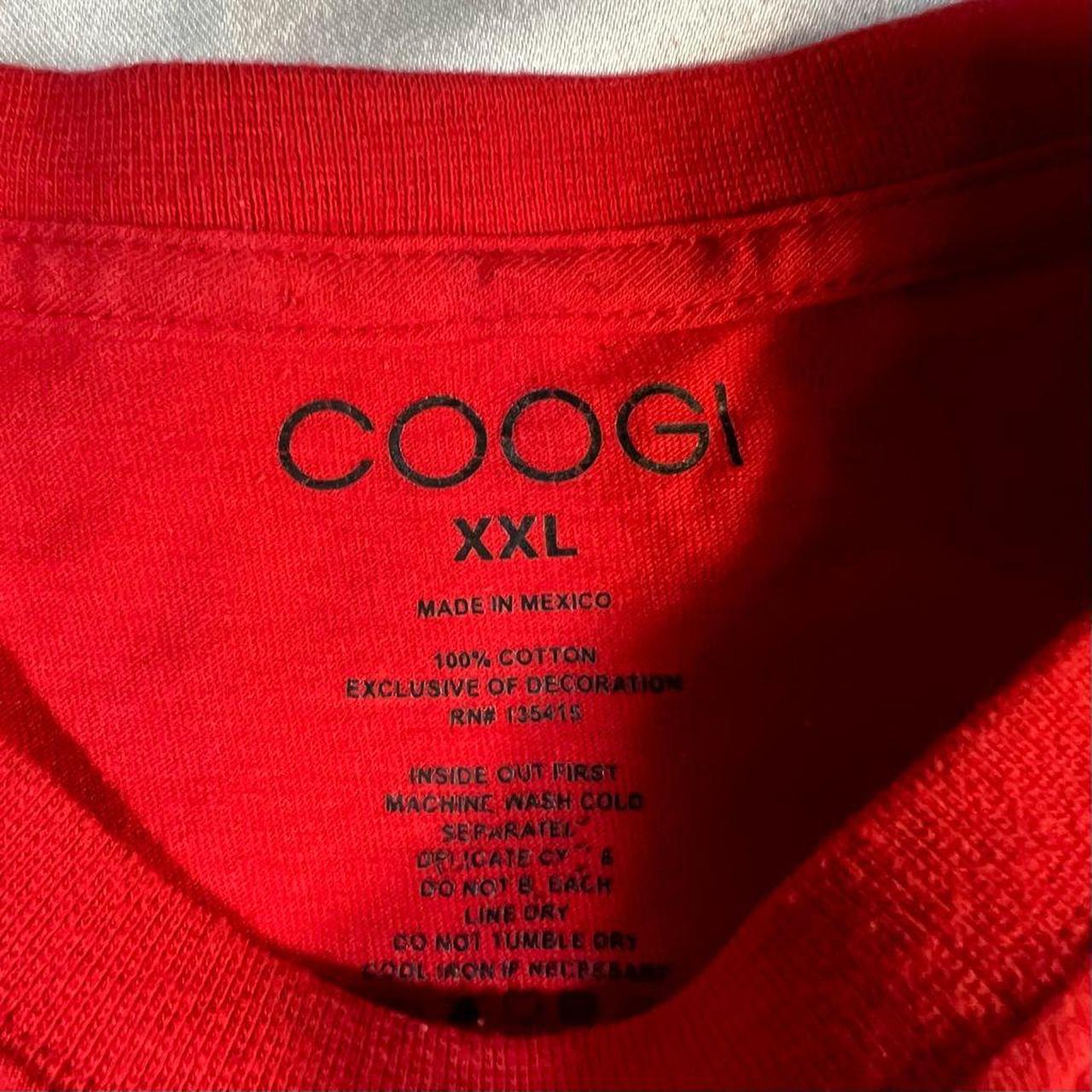 Coogi Men's Red and Green T-shirt (4)