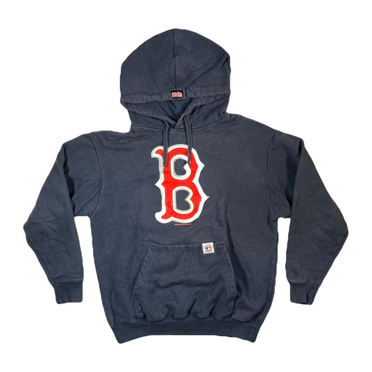 Y2K Boston Red Sox Hoodie Navy Blue Hoodie, great... Depop