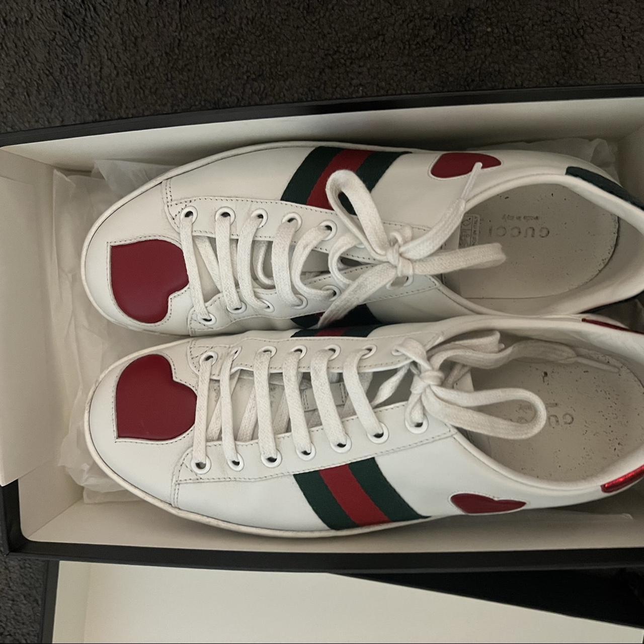 Gucci heart hot sale trainers