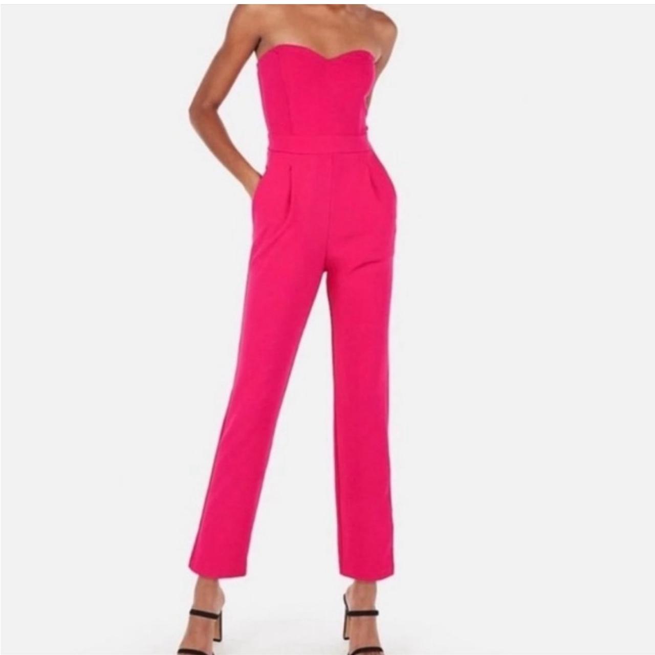 Express Hot pink jumpsuit Worn once