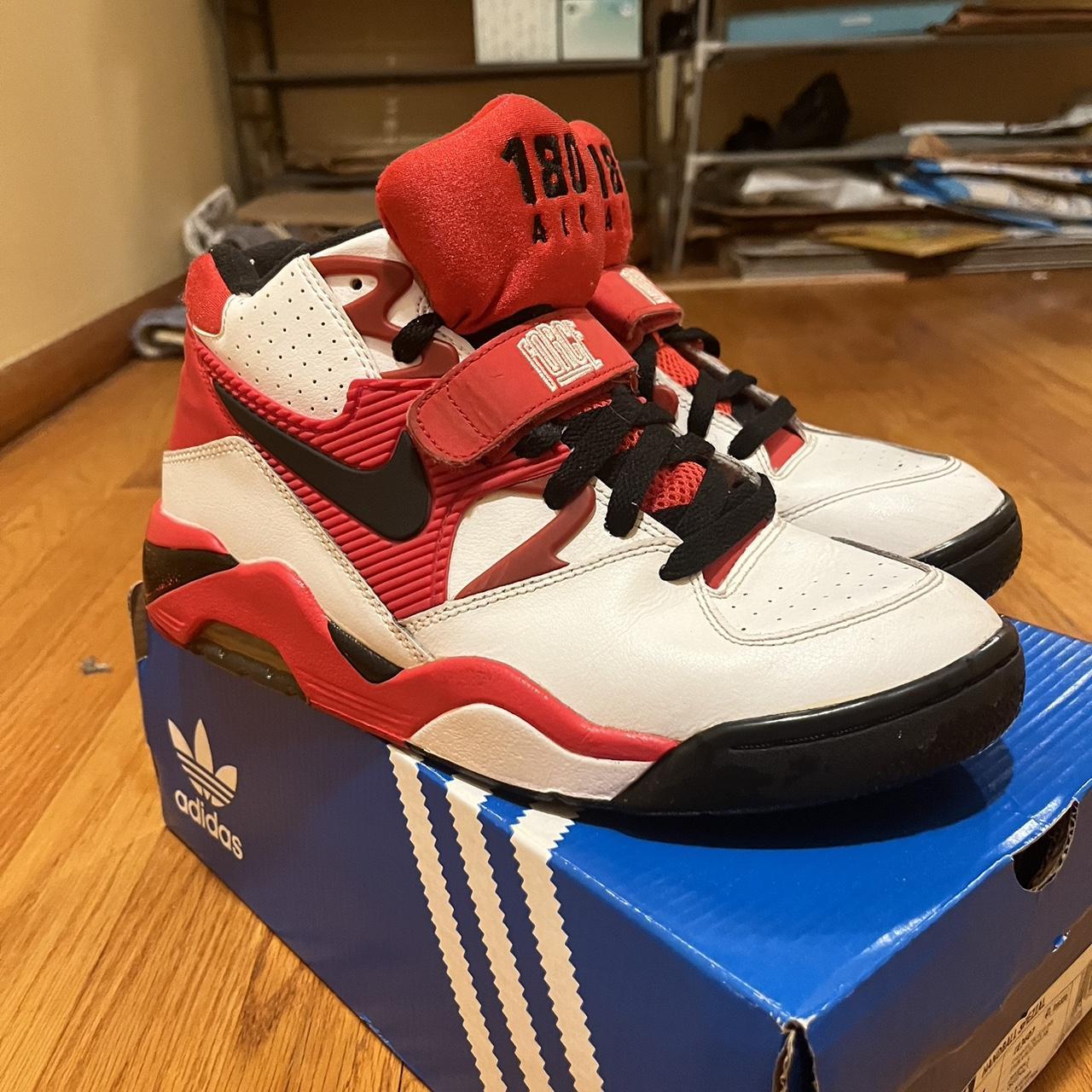 SIZE 8 MEN Nike Air Force 180 Red Depop