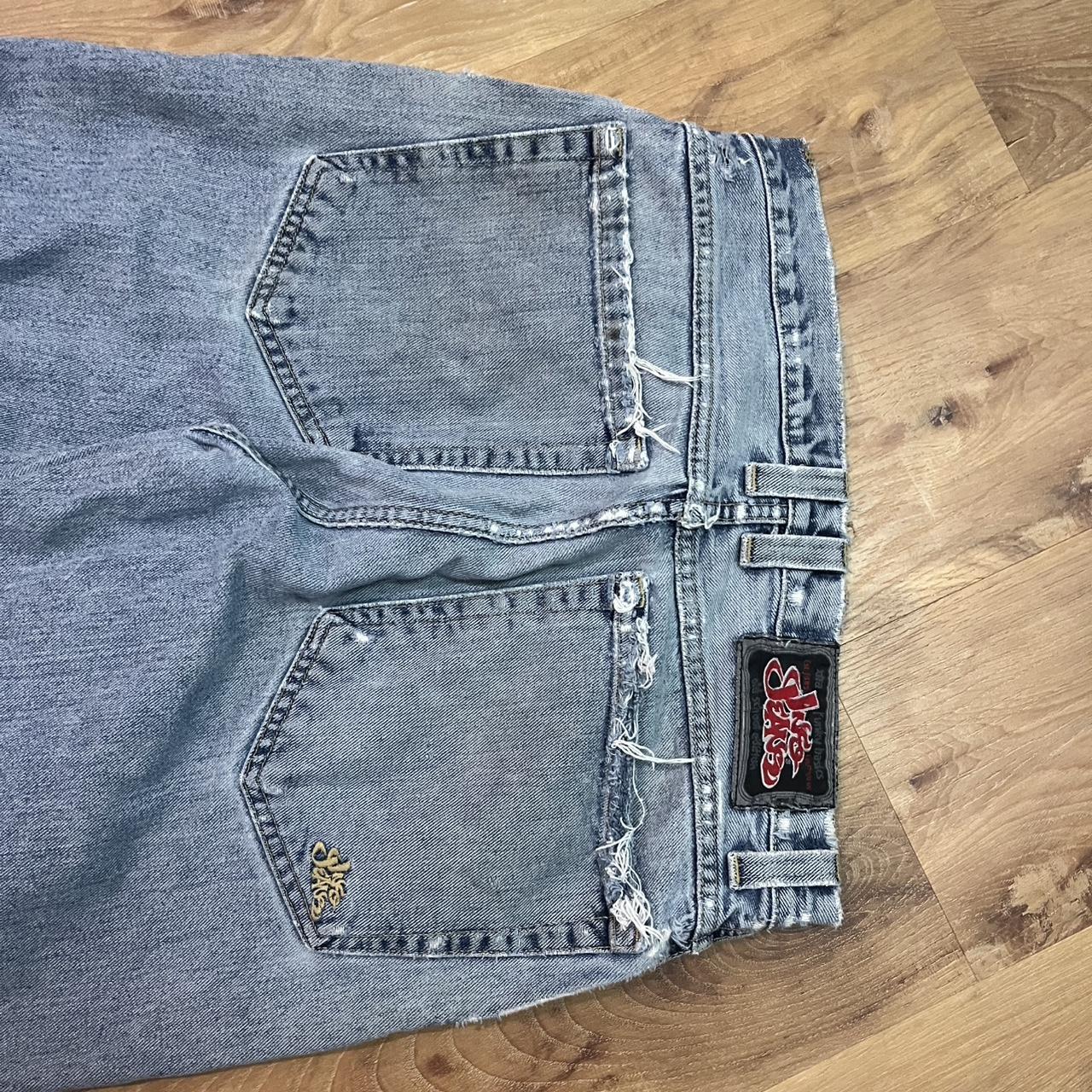 JNCO Men's Distressed Jeans - Blue - 34" – Light … - image 3