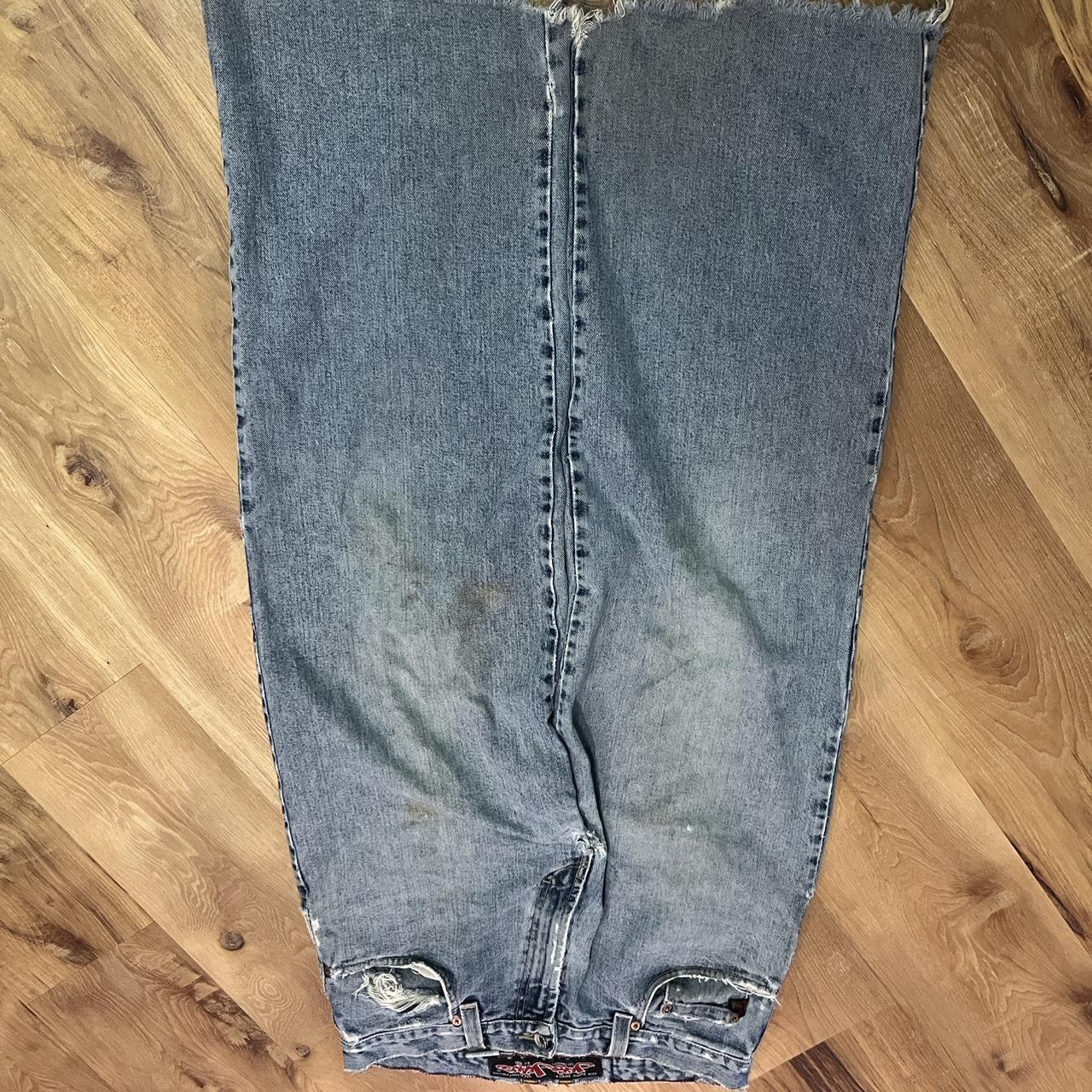 JNCO Men's Distressed Jeans - Blue - 34" – Light … - image 6