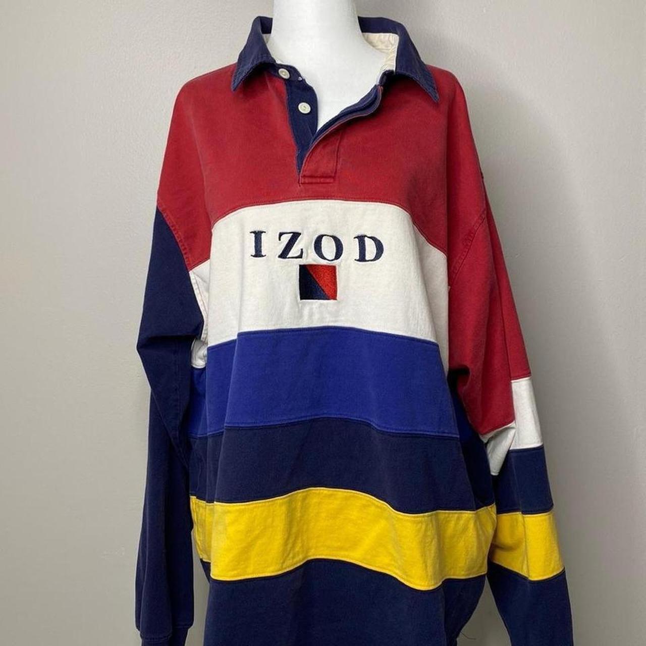 Vintage 90 s IZOD Rugby long sleeve button up IZOD Depop